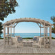 SummerCove Bellucci 10'x14' Cedar Framed Arched Pergola