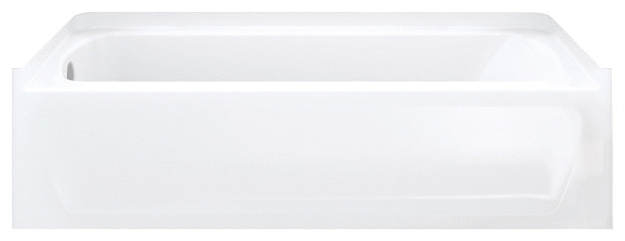 Sterling Ensemble Left-Hand Drain Bathtub Shower Kit 72"x40"x48", White