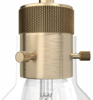 Hunter 6" Van Nuys Alturas Gold 1-Light Mini Pendant Ceiling Light Fixture