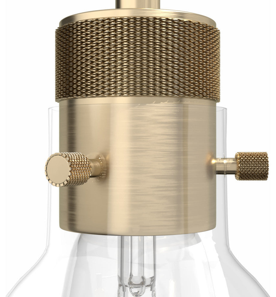 Hunter 6" Van Nuys Alturas Gold 1-Light Mini Pendant Ceiling Light Fixture