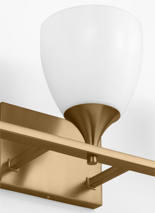 Toffino 3 Light Bath, Satin Brass