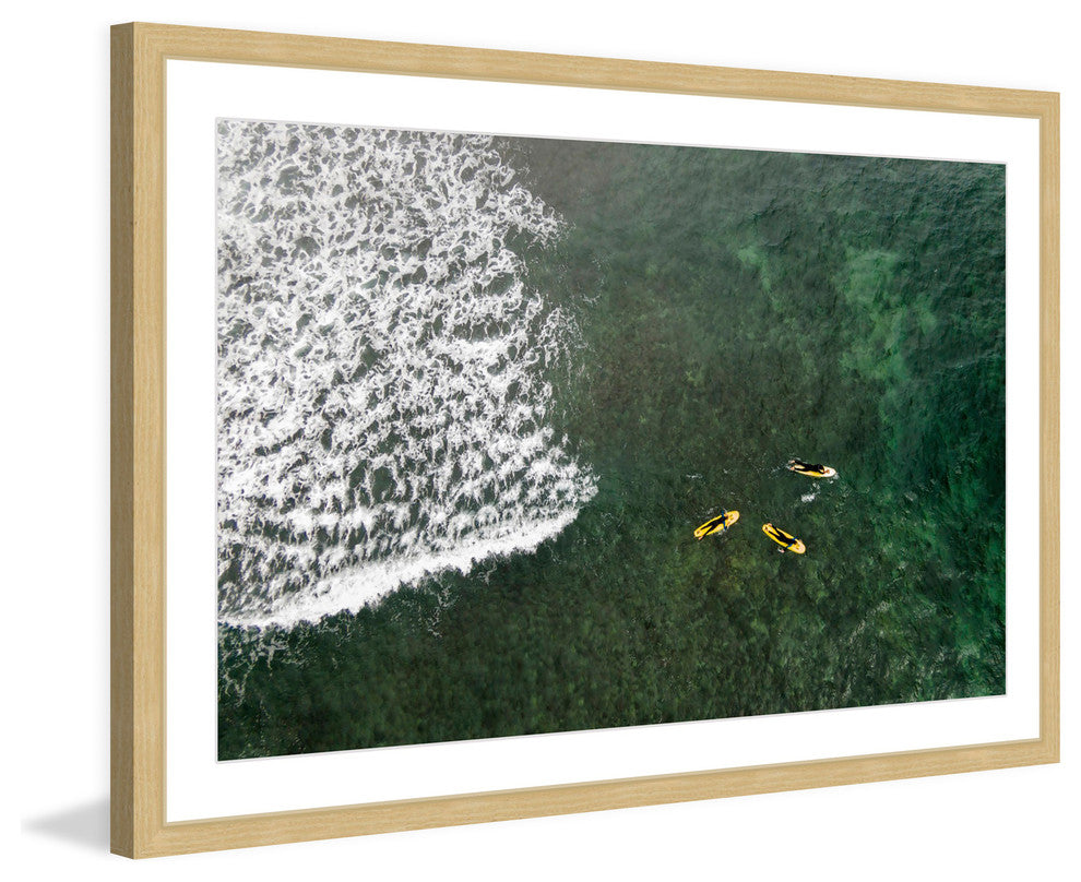 "Yellow Boats" Framed Print by Karolis Janulis
