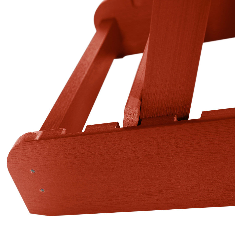 Merrow Folding & Reclining Adirondack Chair, Red
