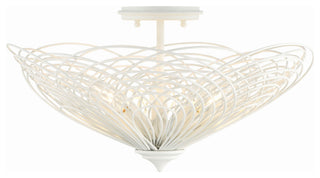 Crystorama Lighting Group DOR-B7703 Doral 3 Light 19"W Semi-Flush - Renaissance