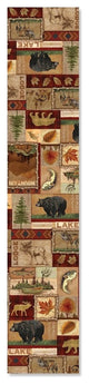 Laural Home Lodge Collage 13" X 90" Table Runner