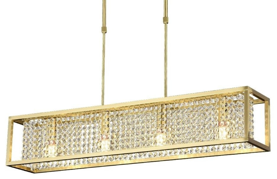 37" Modern LED Rectangle Kitchen Chandelier By Morsale