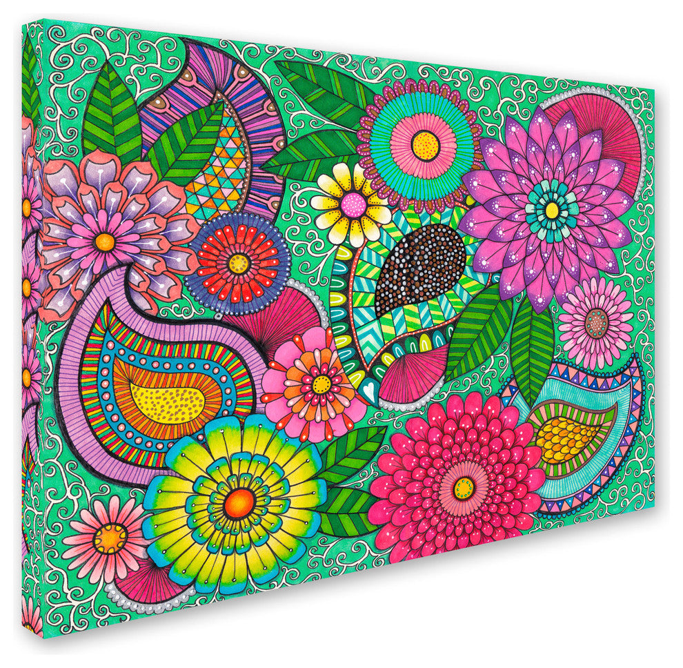 Hello Angel ''Paisley Garden'' Canvas Art, 19x14