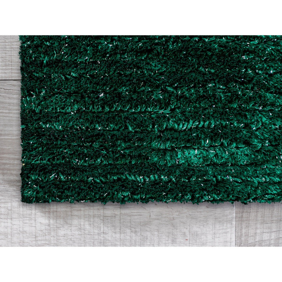8" x 10" Teal Modern Shimmery Area Rug