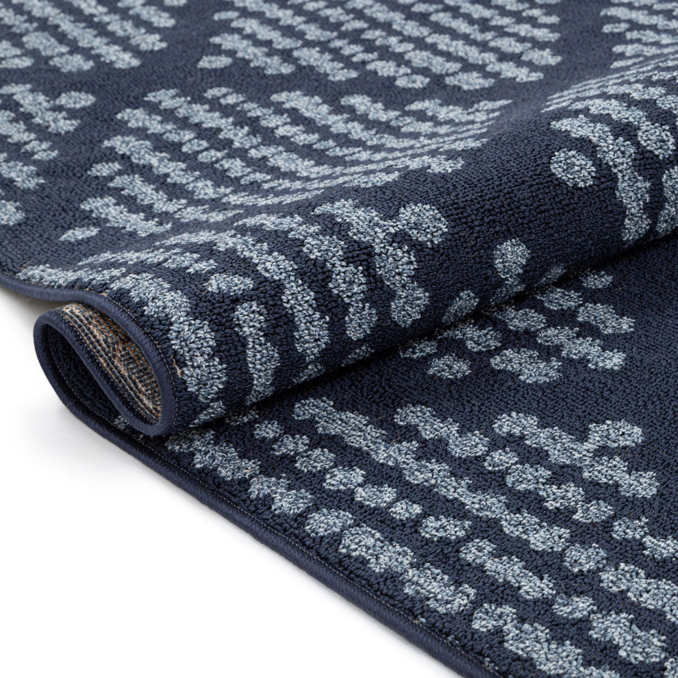 Arbor Trellis Area Rug, Dark Blue, 5''3"x7''3"
