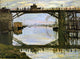 Claude Oscar Monet The Wooden Bridge, 21"x28" Wall Decal