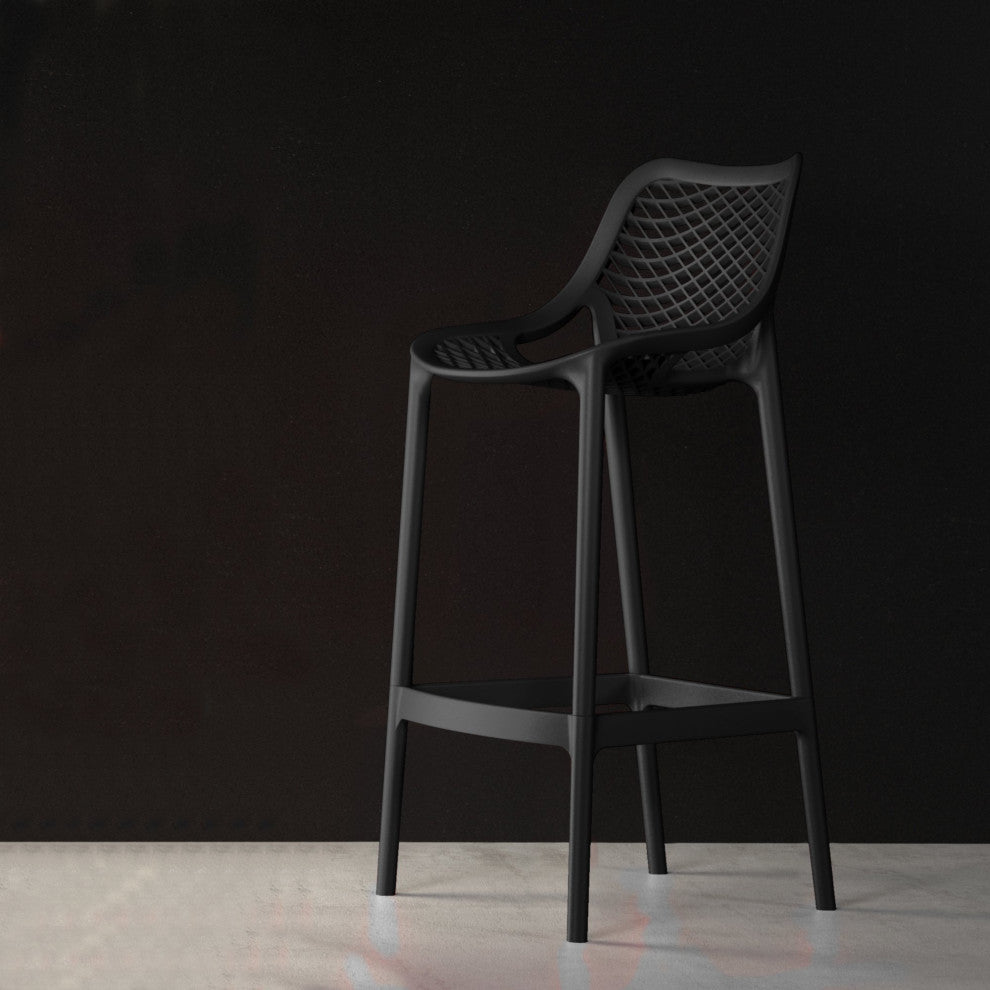 Compamia Air Counter Stools, Set of 2, Black