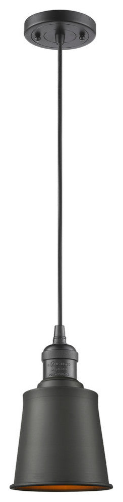 1-Light Addison 5" Mini Pendant, Oil Rubbed Bronze