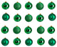 Holiday Christmas 20 Count 3" Shatterproof Ornament Set With Storage Container