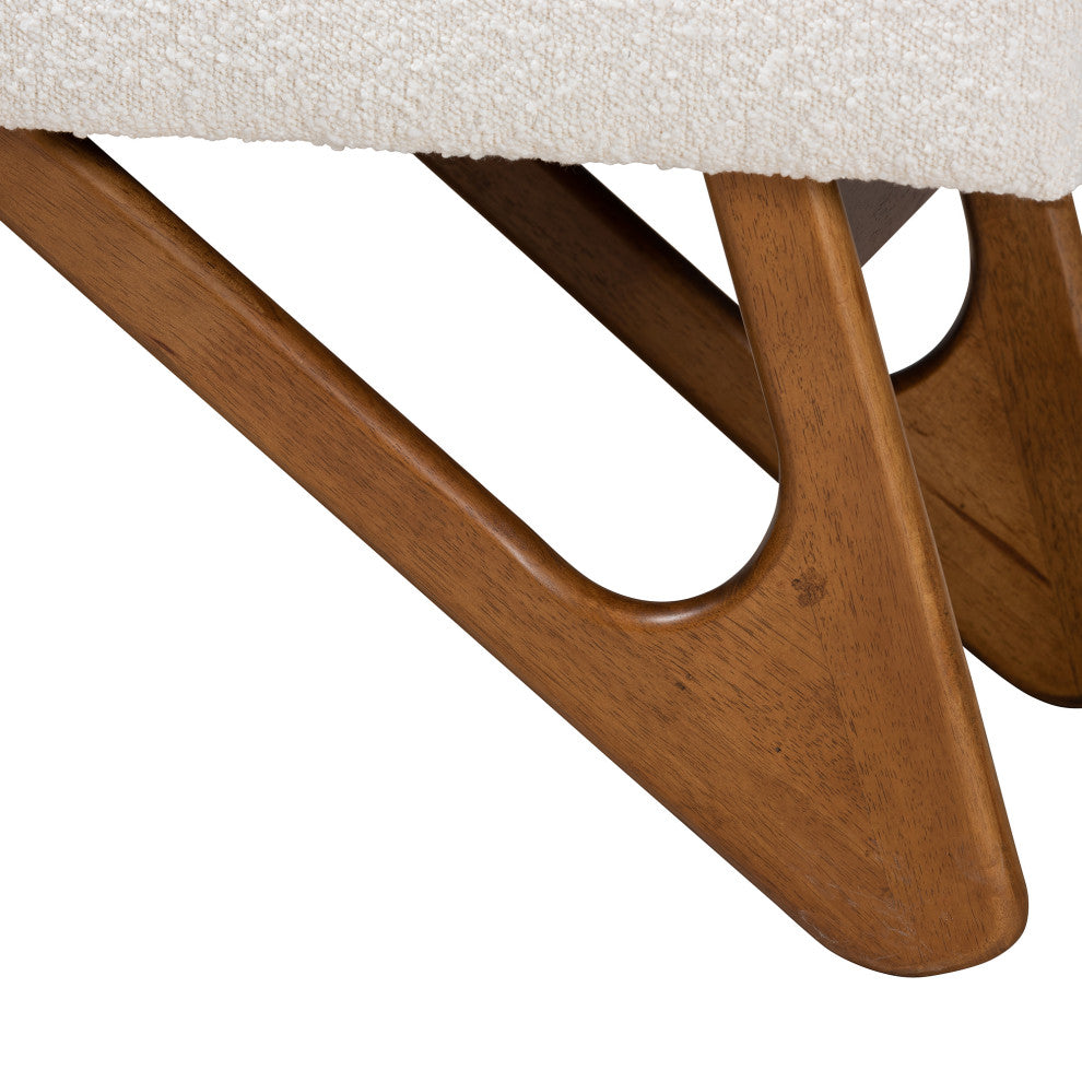Beechmoor Cream Boucle Bench