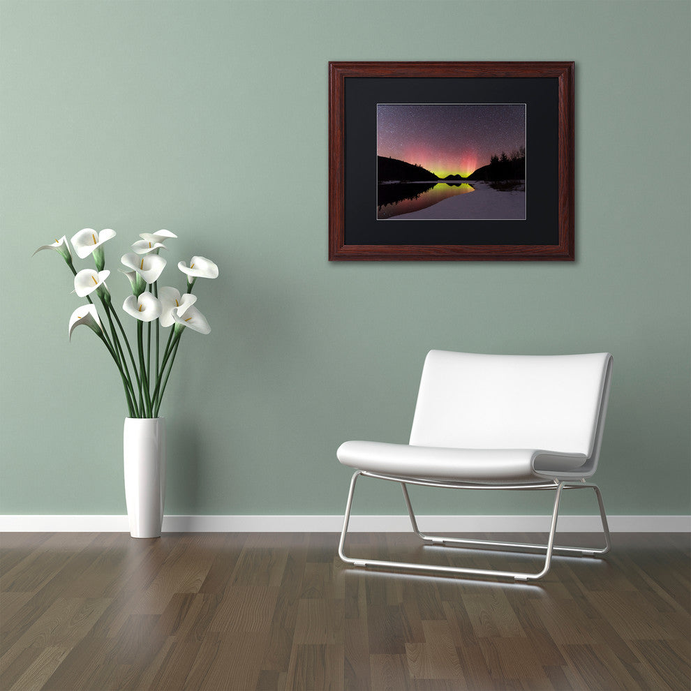 Michael Blanchette 'Electric Dance' Art, Wood Frame, Black Mat, 14x11