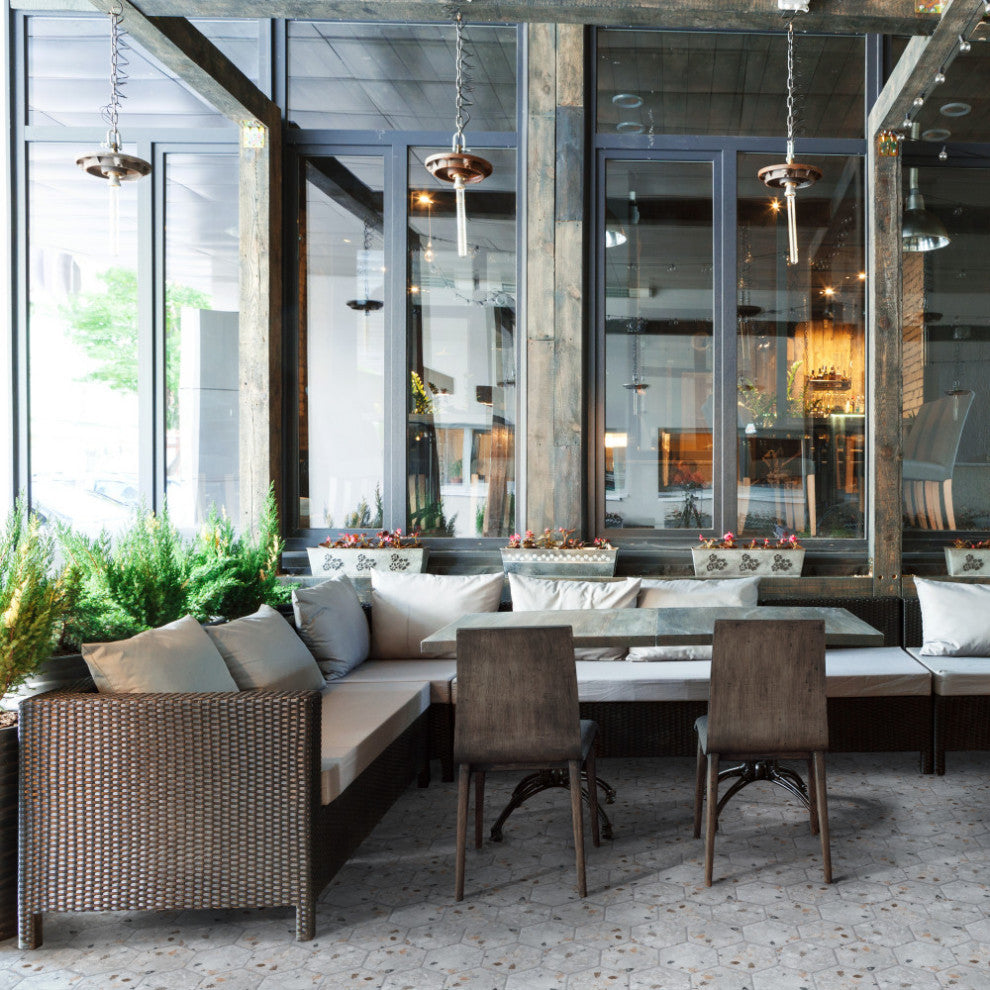 Recycle Hex River Multicolor Porcelain Floor and Wall Tile