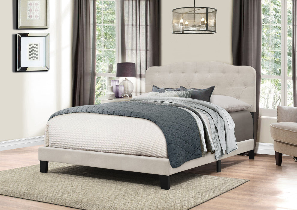 Hillsdale Nicole Contemporary Low Profile Queen Upholstered Bed