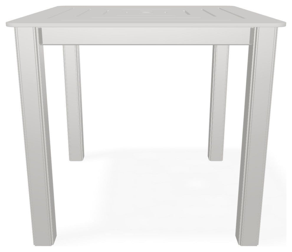 21" Square Marine Grade Outdoor End Table, Snow