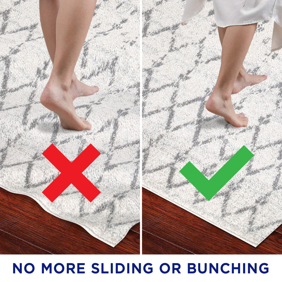 Duo-Lock Rug Pad Gray/Brown, Area Rug Pad, 10 X 14