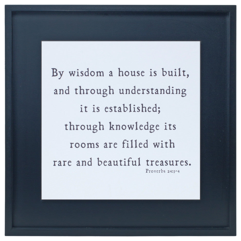 Proverbs 24 Plaque