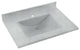Swan Contour Solid Surface Bathroom Vanity Top, Tahiti Gray