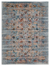 MACHINE MADE HEATSET POLYPROPYLENE AREA RUGS -Ivory Color,Oriental Design, [Rectangle] 6'7''x9'