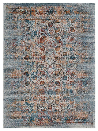 MACHINE MADE HEATSET POLYPROPYLENE AREA RUGS -Ivory Color,Oriental Design, [Rectangle] 6'7''x9'