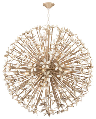 Corbett Lighting Corfu Chandelier, Ivory Coco, 40"Dx39.75"H