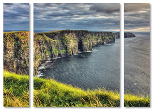 Pierre Leclerc 'Cliffs of Moher Ireland' Multi Panel Art Set, 32"x24"