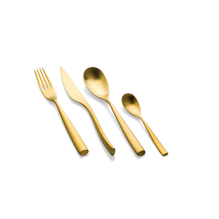 Arte Flatware Set, Ice Gold, 5 Pcs.