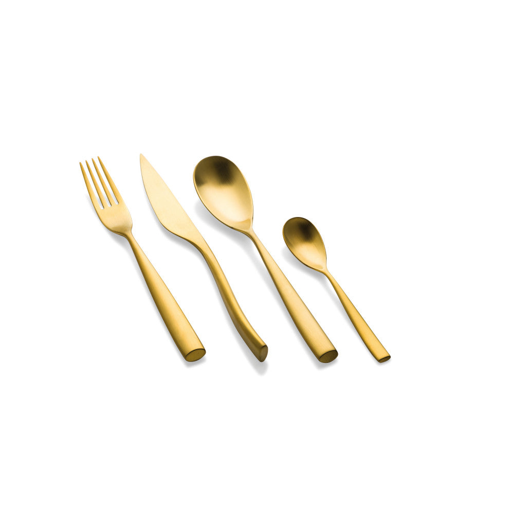 Arte Flatware Set, Ice Gold, 5 Pcs.
