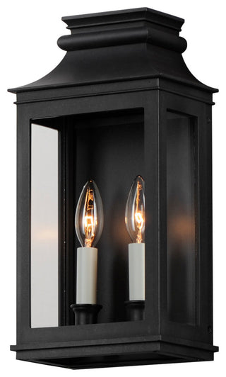 Maxim 40914CL Savannah 2 Light 15" Tall Outdoor Wall Sconce - Black Oxide