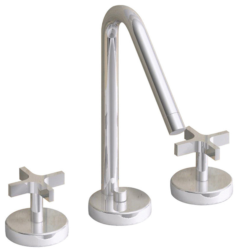 Metrohaus Lavatory Widespread, Brushed Nickel