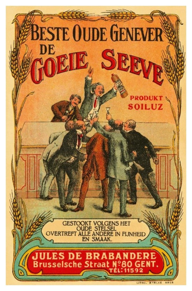 "Beste Oude Genever de Goeie Seeve" Digital Paper Print by Retrolabel, 28"x42"