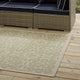 Vintage Area Rug Floor Carpet, Indoor Outdoor, Rectangular, 9x12, Green Beige