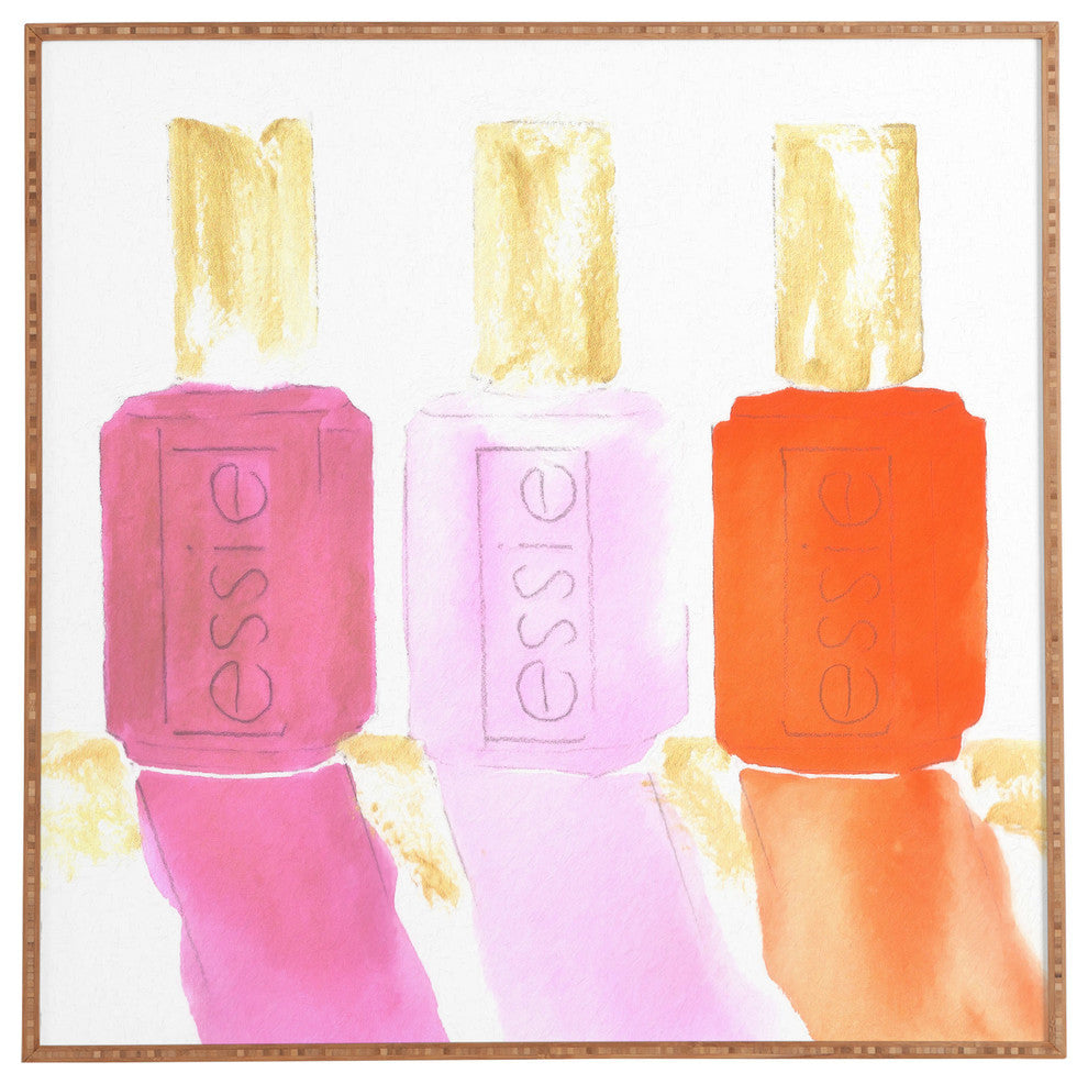 Deny Designs Laura Trevey Essie In Pink Framed Wall Art