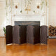 3 ft. Short Diamond Weave Fiber Room Divider Dark Mocha 6 Panel