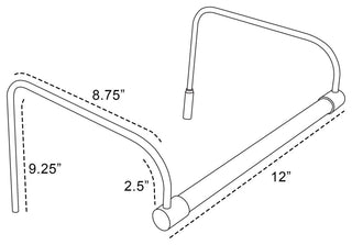 12" Slim Line Frame Light, Rose Gold With Hard Wire Kit and Remote