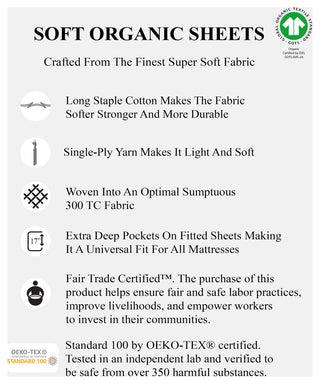 Organic Cotton Sheet Set, Dark Gray, King, 108"x105"