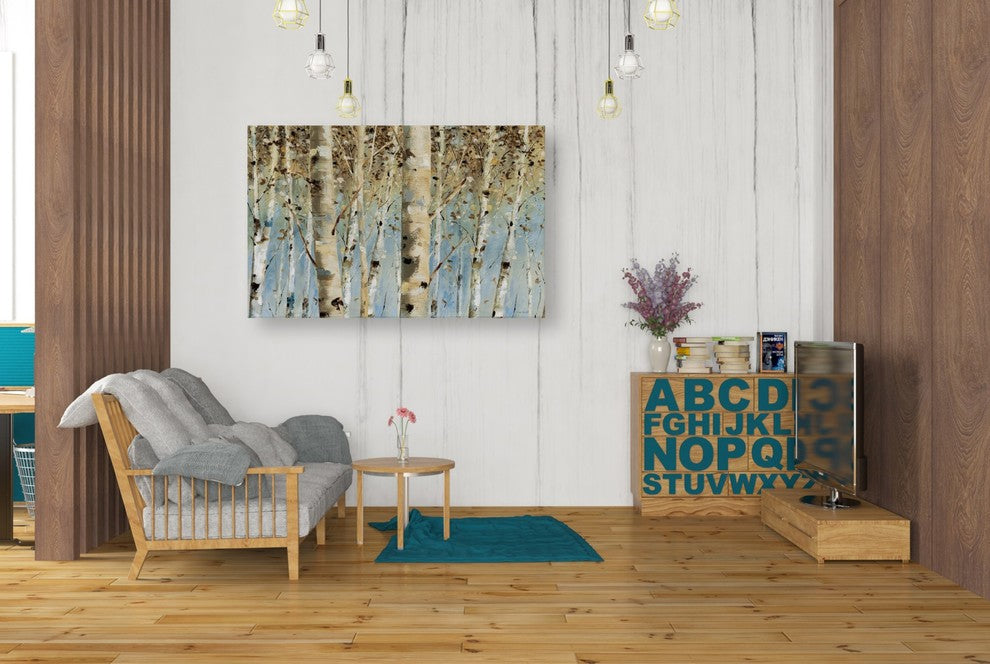 Epic Graffiti "White Forest" by Lisa Audit, Giclee Canvas Wall Art, 26"x40"