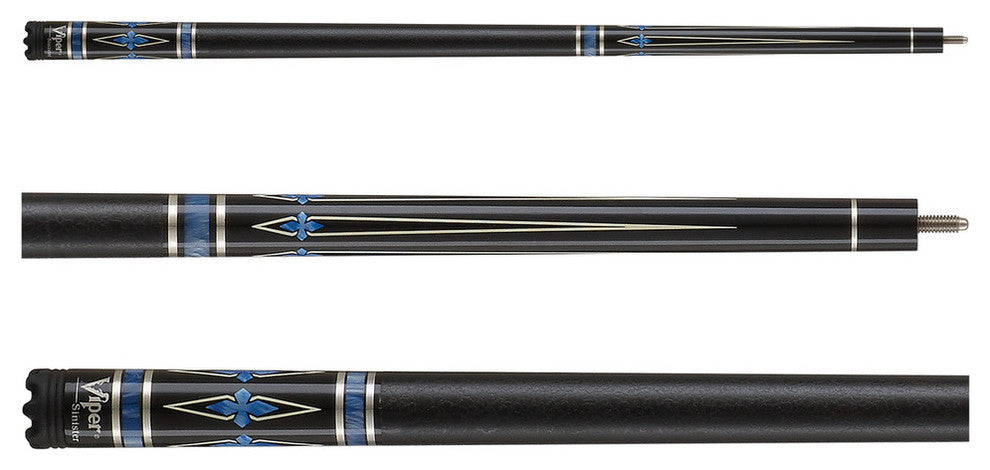 Viper Sinister Series Cue With Black Faux Leather Wrap, 50-1401