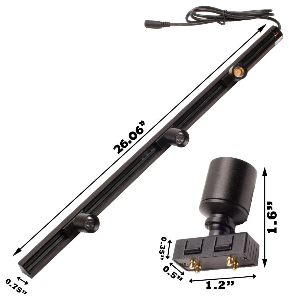 MINI LED TRACK SPOT LIGHT FY-X FOR SHOwCASE 6000k, 6000k, 26"