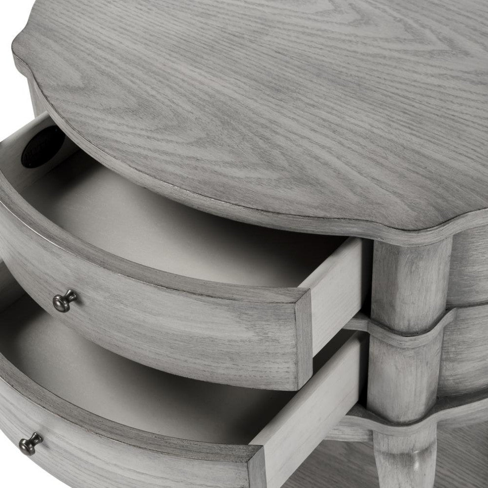 Butler Jarvis Gray Oval Side Table