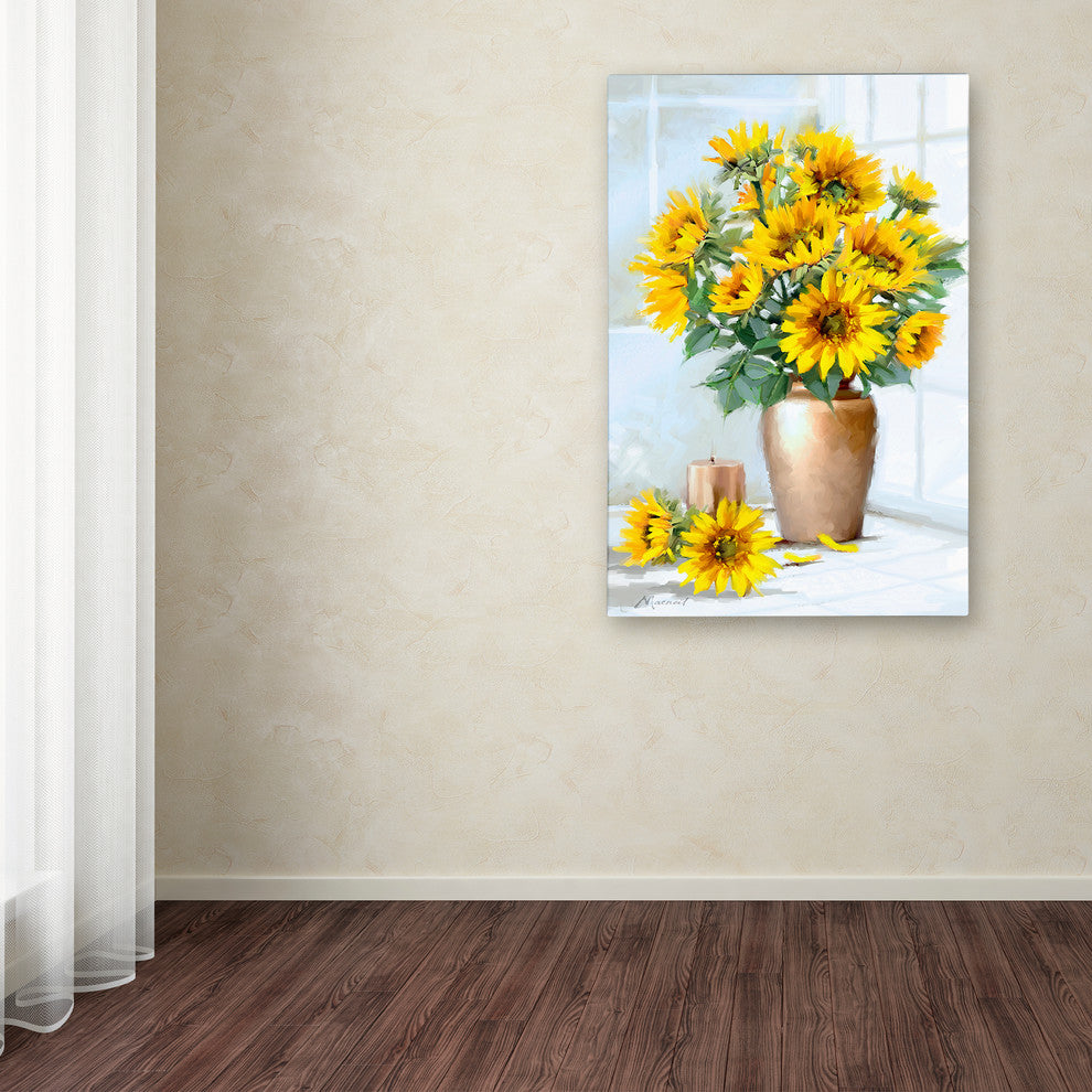 The Macneil Studio 'Sunflowers' Canvas Art, 19"x12"
