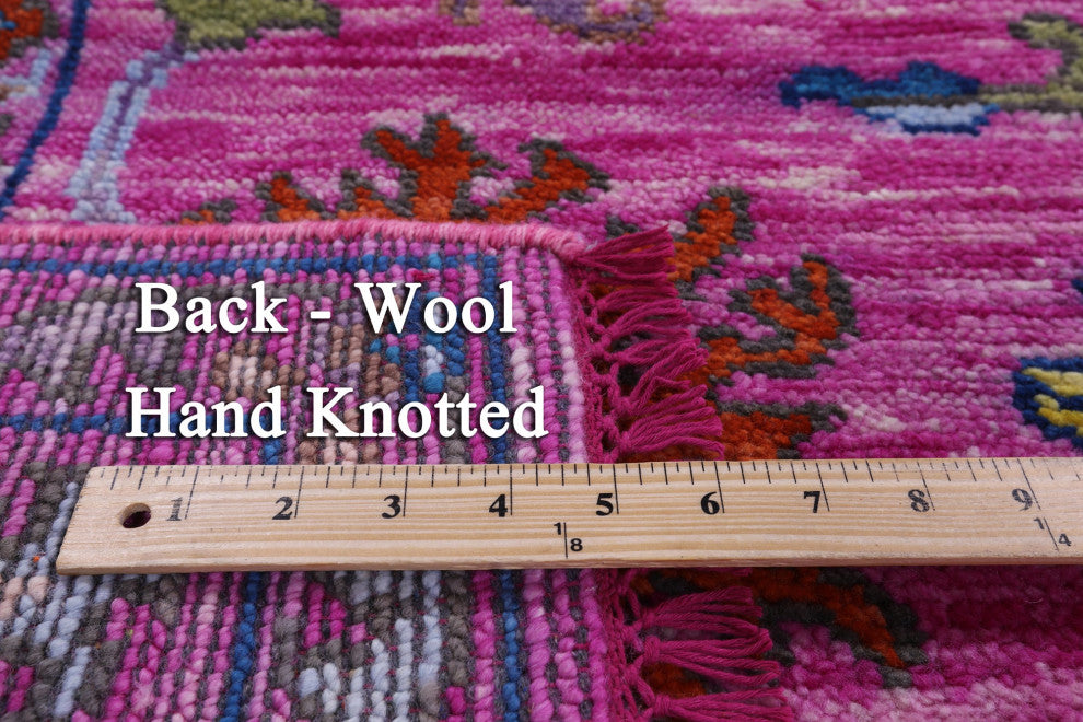 6' 2" X 9' 1" Handmade Turkish Oushak Wool Rug - Q13658