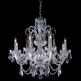 Crystorama Lighting Group 5008-CL-MWP Traditional Crystal 8 Light - Polished