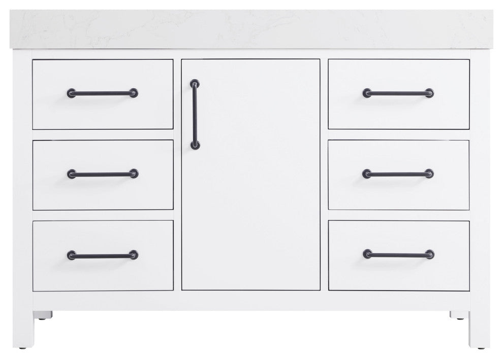 Home Living 48" Single Bathroom Vanity, White