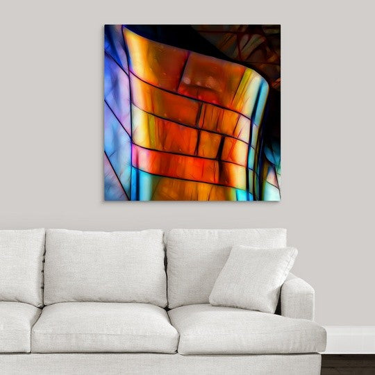 "EMP" Wrapped Canvas Art Print, 35"x35"x1.5"