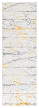 Unique Loom Anne Finsbury Rug, Yellow and Gray, 2'x6'