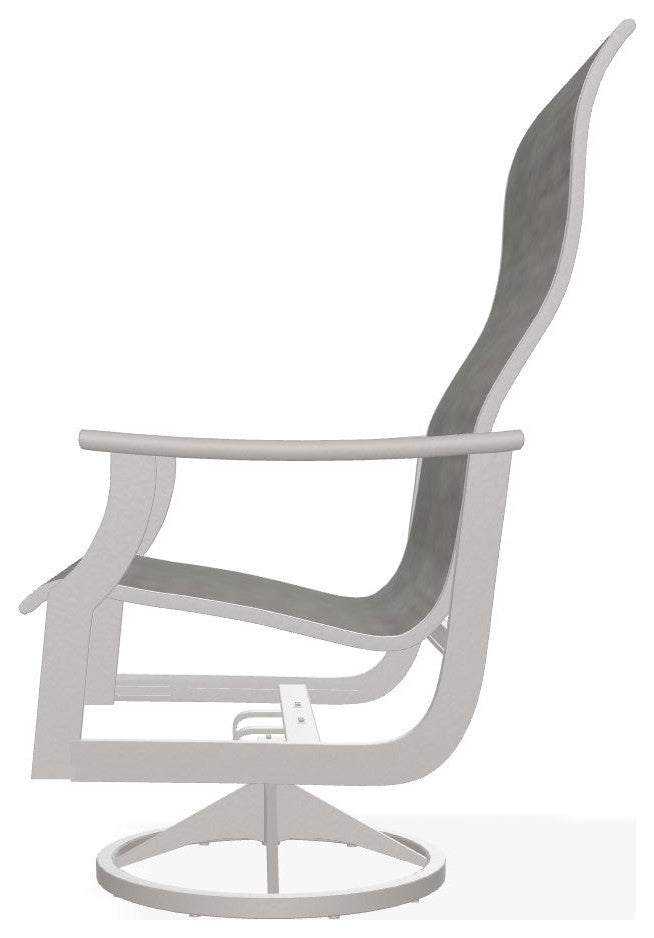 St. Catherine Sling Outdoor Supreme Swivel Rocker, Sicily/Warm Gray
